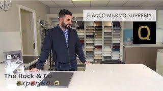 Bianco Marmo Suprema quartz kitchen worktops - Rock and co