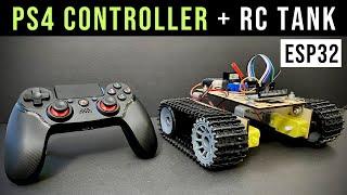 RC Tank with PS4 Controller and esp32 