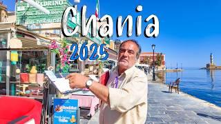 Chania Crete, walking tour 4K, Greece travel guide 2025