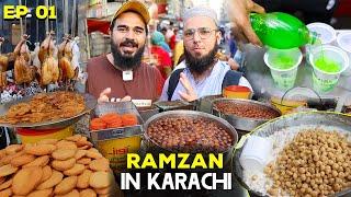 Ramzan in Karachi | Ep 01 | Street food of Burns road | Ft Saqib Mobeen Halal Vlogger