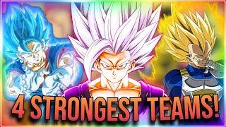 THE TOP 4 STRONGEST TEAMS ON GLOBAL AND JP DOKKAN!!!
