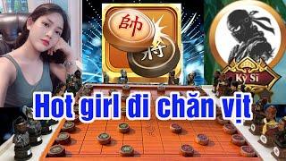 Chinese Chess #hot girl goes herding ducks