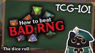 How to BEAT BAD RNG! The dice roll | Invokation Akademy TCG-101 | Genshin Impact TCG