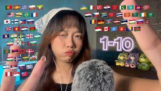 ASMR Counting 1 To 10 in 70 Different Languages (2 hours for sleep)