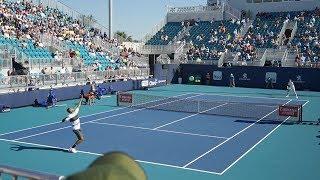 Kyrgios v. Bublik (Court Level View) 60FPS HD Miami Open 2019 R2