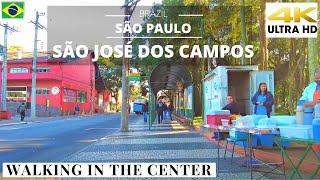 Caminhando nas ruas do Centro  São José dos Campos - Interior SP【4K】#4kwalk #sjcampos #brazil