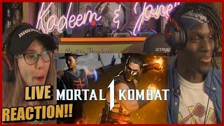 KENSHI?! KAMEO KOMBOS?! Mortal Kombat 1 Gameplay Trailer LIVE REACTION!