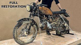 Full Restoration 30 Years Old Ruined Vintage Honda Win Motorcycle // Perfect Restoration Project