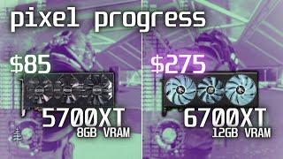 5700XT vs 6700XT \\ Pixel Progress e03 // Starfield 1440 FSR2