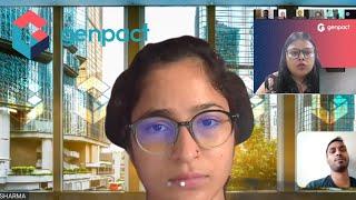 Genpact interview Live #interview