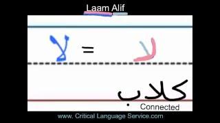 Quick Review: How to Write the Arabic Letters Laam + Alif