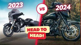 HARLEY STREET GLIDE BATTLE !!! 2023 vs 2024  Street Glide Comparison Rides