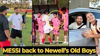 MESSI was spotted back to Newell's Old Boys after the end of season, but... | Football News Today