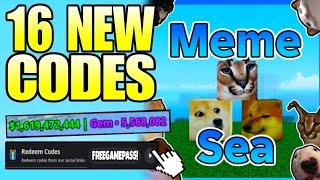 *NEW CODES* ALL WORKING CODES IN MEME SEA 2024 OCTOBER! ROBLOX MEME SEA CODES FOR GEMS & MONEY