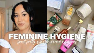 FEMININE HYGIENE FAVORITES  period essentials, body care, shaving, perfume, oral care | Marie Jay