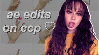 ae edits on ccp | ccp tutorials