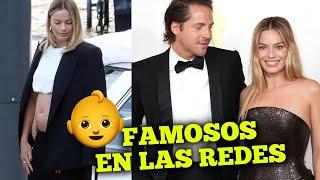 Famosos en las redes: ¿Margot Robbie lució su pancita de embarazada?