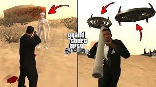 Secret UFO and Aliens Location in GTA San Andreas! (Myths, Secrets and Facts)