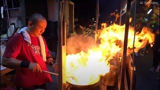 Fried rice, Fried noodles, Fried clams - Taiwanese street food