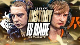 HISTORY IS MADE - G2 TAKE ON FNC IN THE LEC PLAYOFFS SUMMER 2024 - CAEDREL