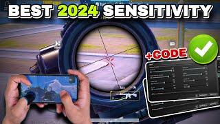 PUBG MOBILE SENSITIVITY SETTINGS 2024  BEST NEW SENSITIVITY  + NEW CODE