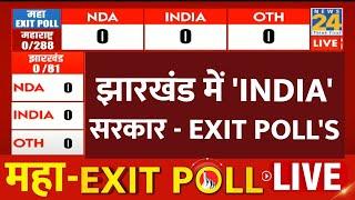 Jharkhand Exit Poll Result 2024 : Jharkhand में 'INDIA' की सरकार LIVE | NDA VS INDIA | LIVE