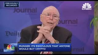 Charlie Munger: Investment Rule #40- Crypto shit must be banned by US government like China #crypto