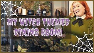 DECORATE WITH ME! | My Witch's Apothecary Themed Dining Room for Halloween 2021!
