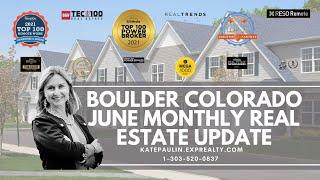 Boulder Colorado June 2024 Real Estate Sales Market Update