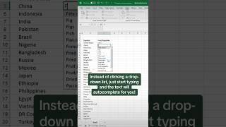 AUTOCOMPLETE Drop-downs #excel