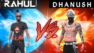 RAHUL BHAI VS DHANUSH BHAI CUSTOM ROOM CHALLENGE | 1 VS 1 CUSTOM ROOM CHALLENGE IN FREE FIRE