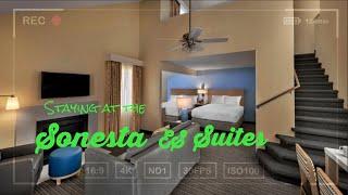 STAIRS IN MY HOTEL ROOM?!?! | SONESTA ES SUITES ROOM TOUR