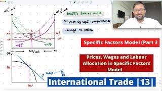 [International Trade] Specific Factors Model | Part 3 | Prices, wages and Labour Allocation | 13 |