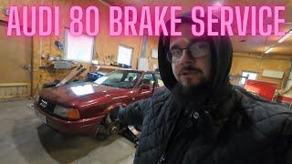 QUICK BRAKE SERVICE - 1988 Audi 80 Brake clean up