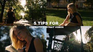 How to shoot a CINEMATIC PORTRAIT VIDEO | shot on SONY FX3