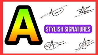 A signature style | A letter signature style | Signature A