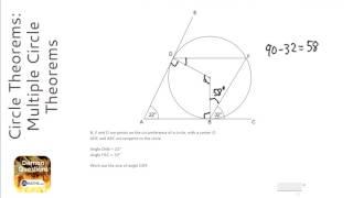 Circle Theorems: Multiple Circle Theorems (Grade 8) - OnMaths GCSE Maths Revision