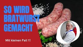 Fränkische grobe Bratwurst | So macht man Bratwurst ! 