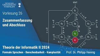 Theorie II - 26 - Zusammenfassung & Abschluss