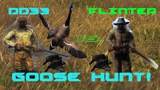 DD33 Vs. FLINTER Goose Hunt Pt. 2!! THEHUNTER 2017