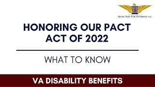 What to Know About The PACT Act & VA Benefits Eligibility