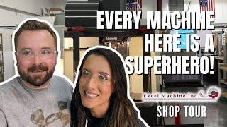 What's it like running a shop as a POWER COUPLE? Excel Machine Inc  Shop Tour