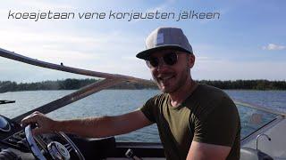 Bayliner 2755 koeajo monenkirjavien korjausten jälkeen