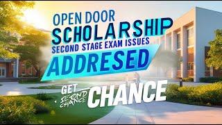 OPEN DOORS SCHOLARSHIP SECOND STAGE EXAM ISSUES ADDRESSED || GET SECOND CHANCE.