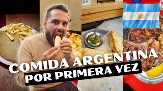 PROBANDO LA COMIDA ARGENTINA POR PRIMERA VEZ | QUEDAMOS SORPRENDIDOS 