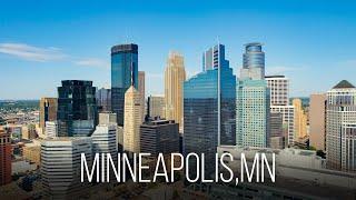 MINNEAPOLIS - MINNESOTA, USA - 4K Cinematic Drone Video