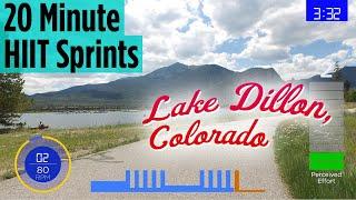 20 Minute HIIT Fat Burning | Indoor Cycling Workout | Lake Dillon, Colorado