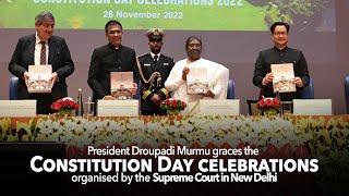 President Murmu graces the Constitution Day celebrations organised by the Supreme Court in New Delhi