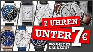 Geht das? 7 Lieblingsuhren unter 7,- Euro!