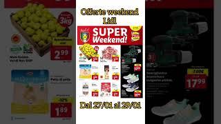 Week-end di offerte LIDl dal 27 al 29 gennaio 2023 #shorts